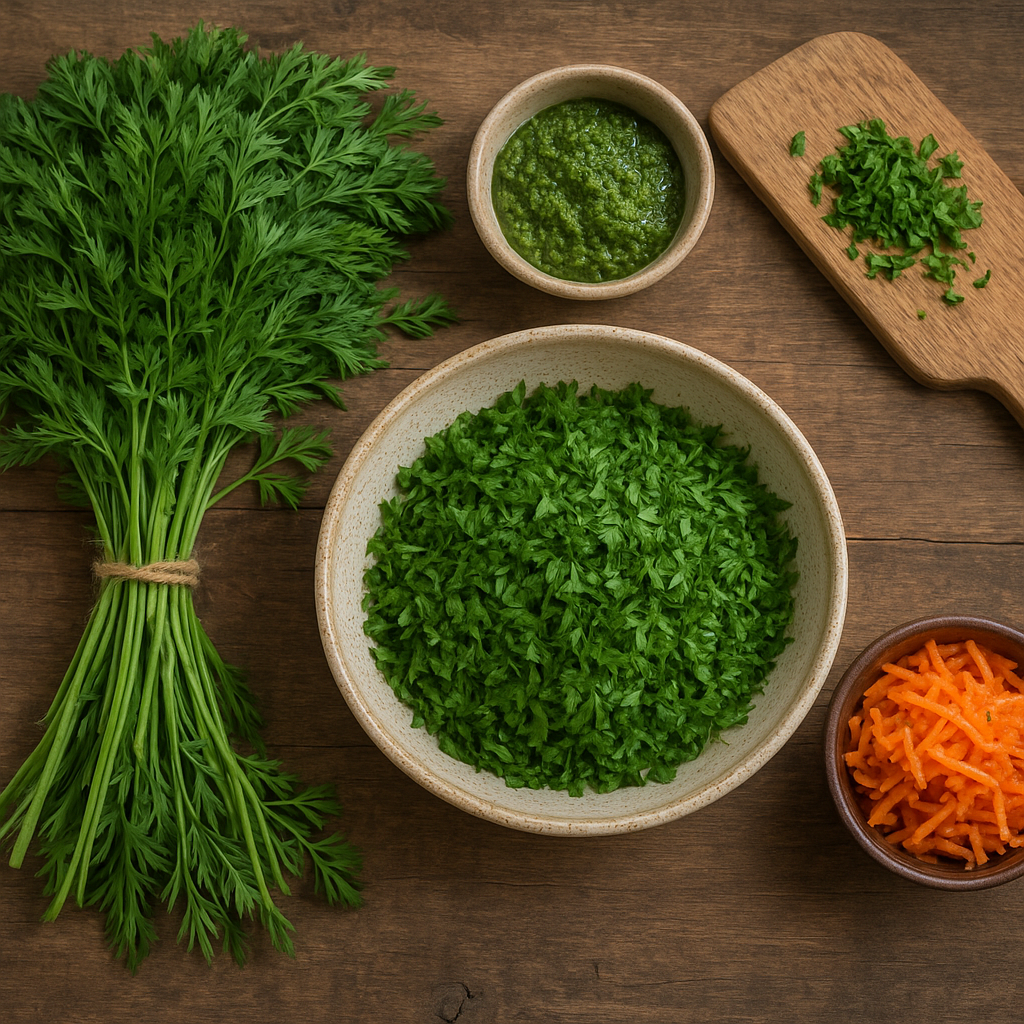 Co zrobić z natki marchwi – przepisy zero waste