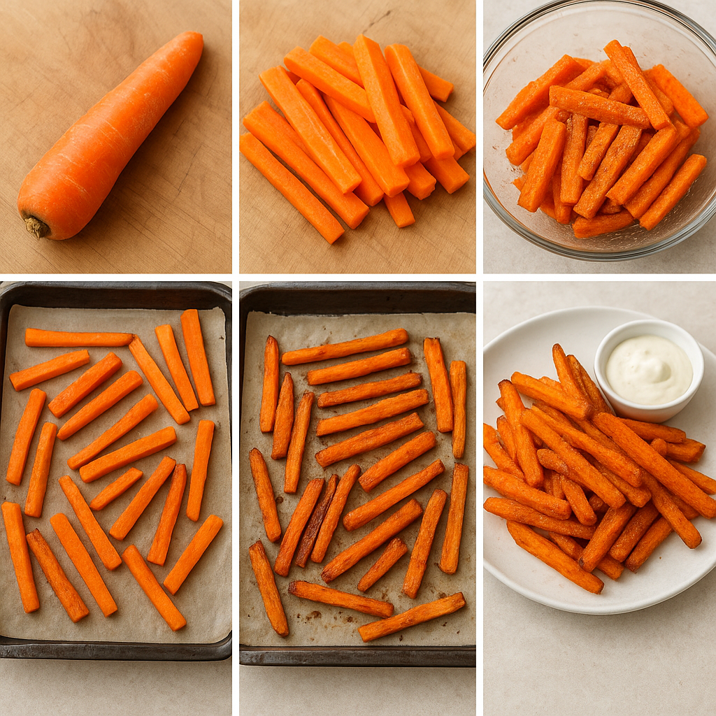 Domowe frytki z marchwi – przepis krok po kroku