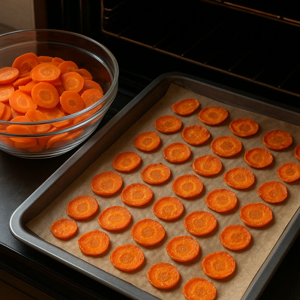 Jak zrobić chipsy z marchwi w piekarniku lub suszarce