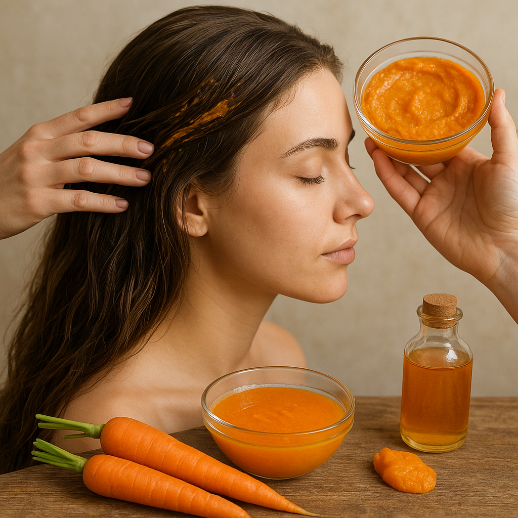 Marchew na włosy – maski i płukanki regenerujące