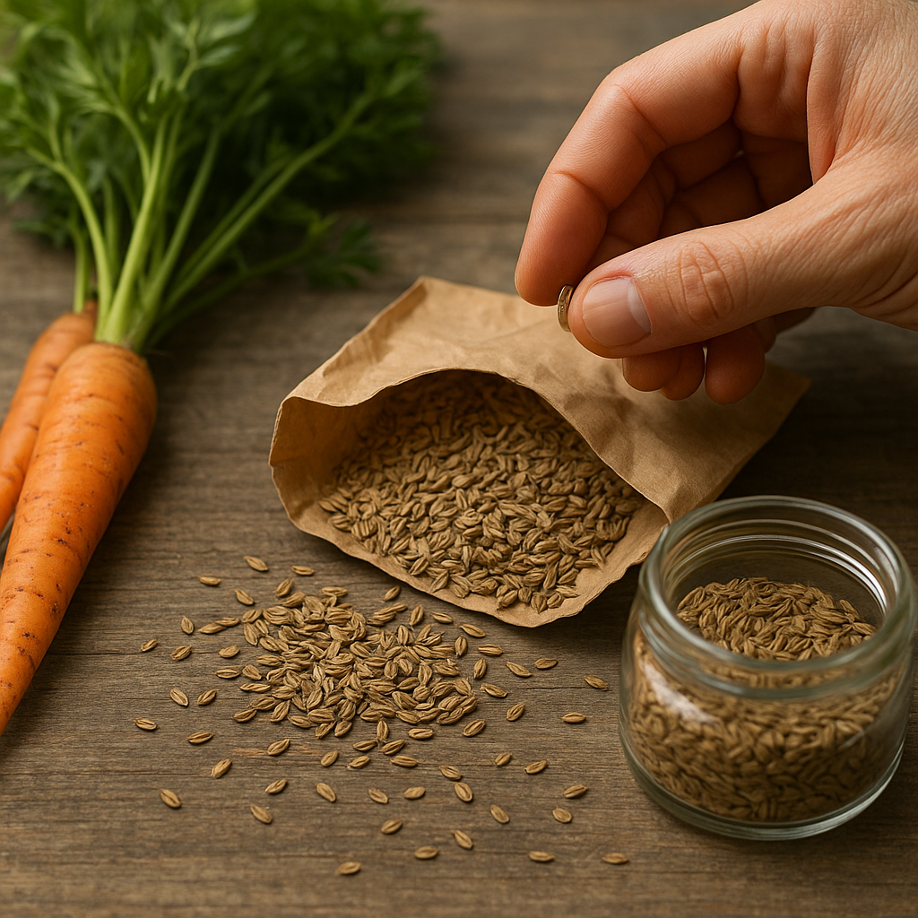 Zbiór i przechowywanie nasion marchwi na przyszły sezon