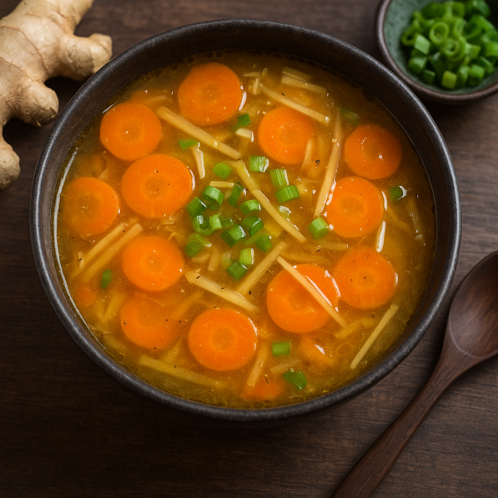Zupa orientalna z marchwią i imbirem