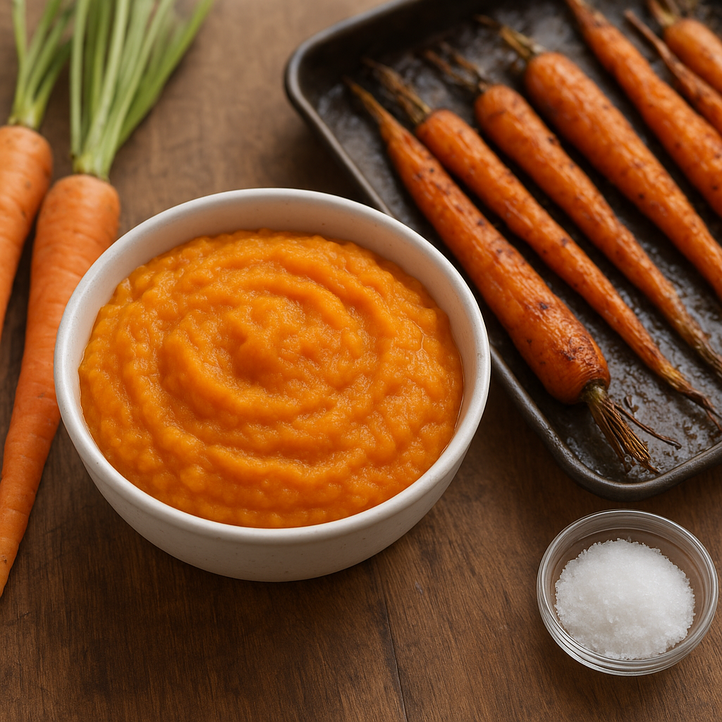 Jak przygotować puree z pieczonej marchwi